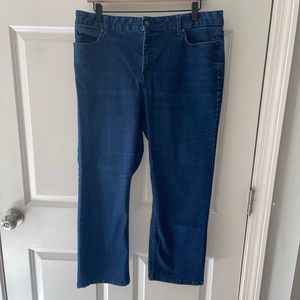 Talbots Crop Jeans Jeans Blue Denim Size 16 Stretch Waist 34 Length 23 Women B35
